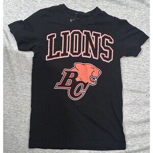 Lions BC T-shirt Men's Size Small Graphic CFL Football Shirt Sportwear Black